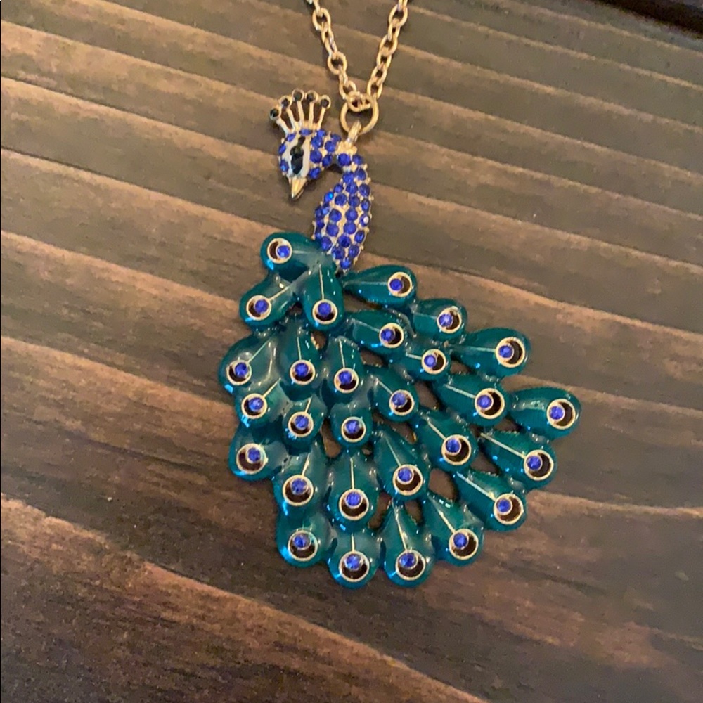 🦚 peacock necklace